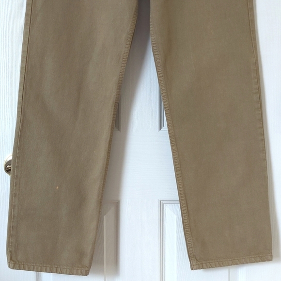 Levi's Y2K Vintage 550 Classic Relaxed Fit Straight Leg Jeans Tan Brown 34 x 32 - Picture 4 of 16